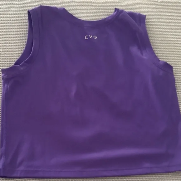 CVG Purple Sleeveless Crop Top - Picture 3 of 3